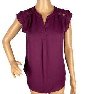 Daniel Rainn Plum Blouse